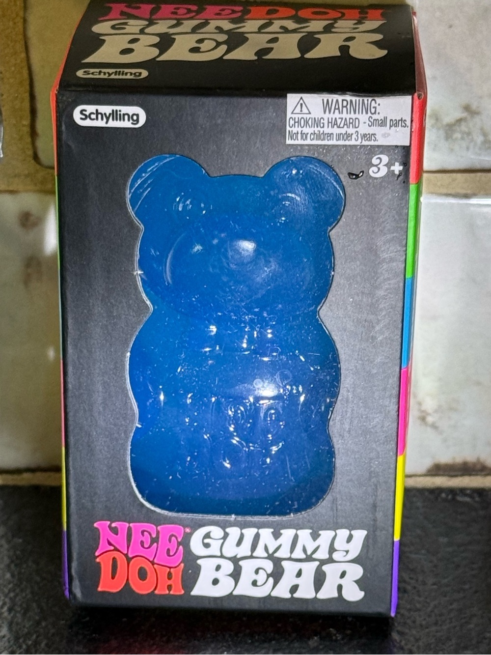 Schylling NeeDoh Blue Gummy Bear Stress Toy